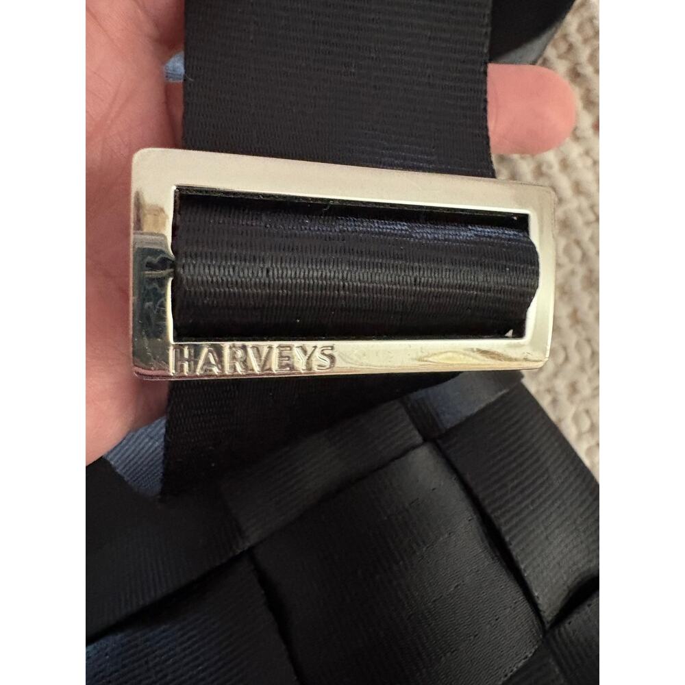 Harveys Seatbelt Bag Large Messenger Crossbody Black Woven USA Made large - Picture 9 of 14